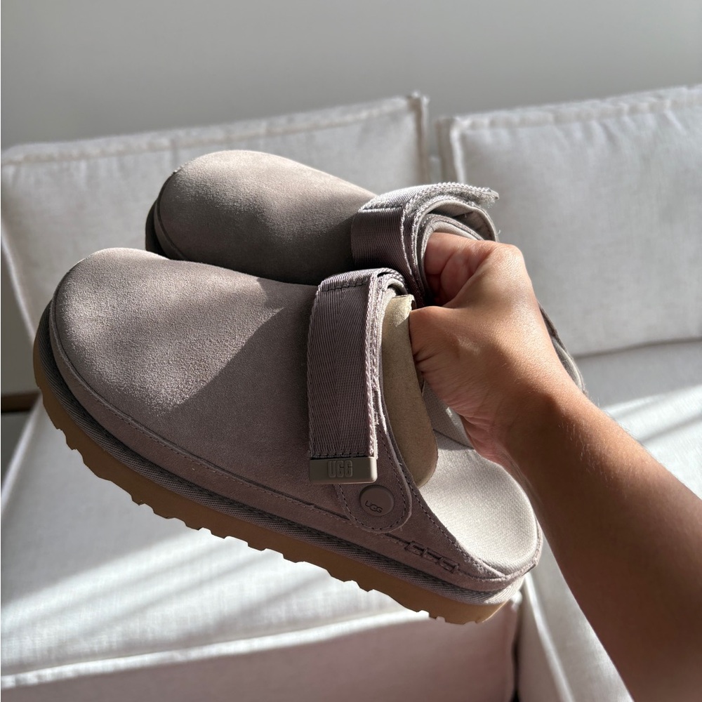 UGG Women's Taupe Suede Mules